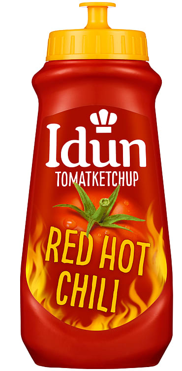 Idun Tomatketchup Red Hot Chili 530g