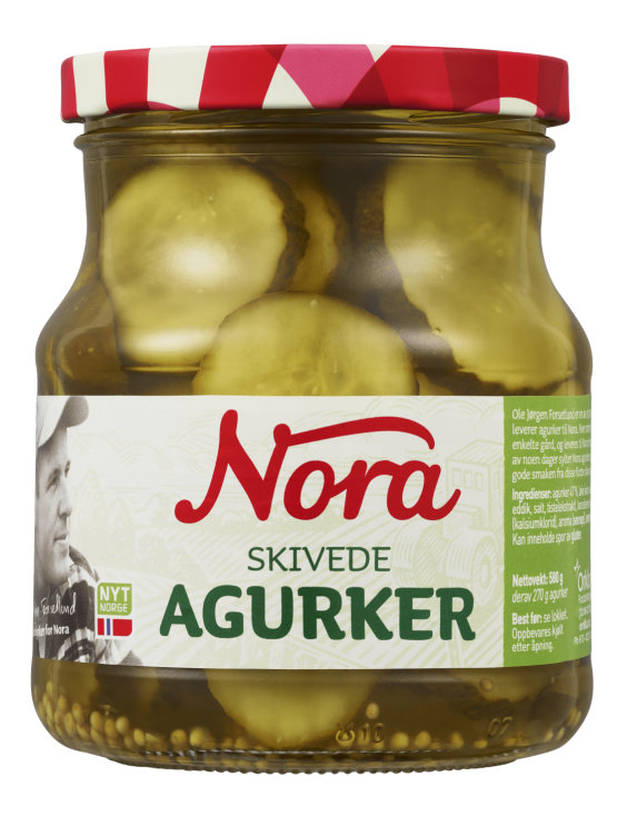 Nora Skivede Agurker 580g