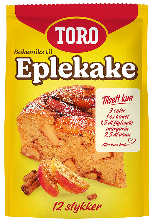 Toro Eplekake Bakemiks 384g