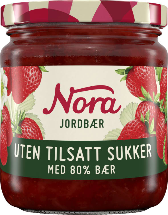 Jordbærsyltetøy 80% Uts 275g