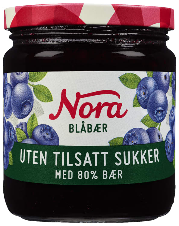 Blåbærsyltetøy 80% u/Tilsatt Sukker 275g