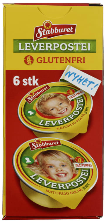 Leverpostei glutenfri 6x22g