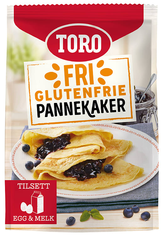 Pannekaker Mix glutenfri 187g Toro