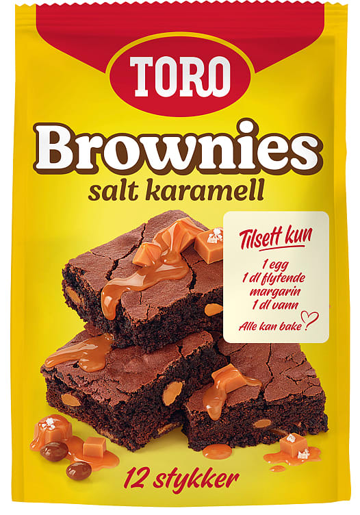 Brownie Mix Salt Karamell 541g Toro