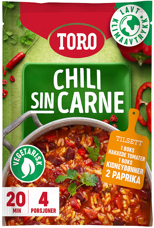 Chili Sin Carne Vegetar 190g Toro