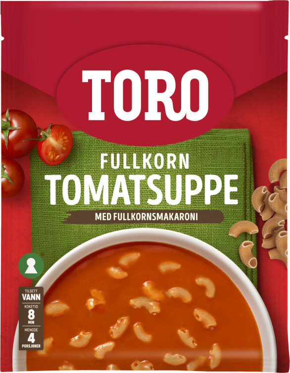 Toro Tomatsuppe Fullkornsmakaroni 127g