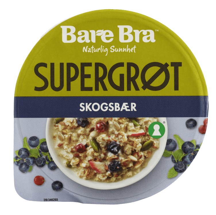 Supergrøt - Skogsbær 57g Bare Bra