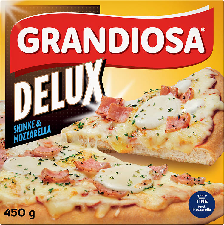 Grandiosa Pizza Delux Skinke&Mozzarella 450g