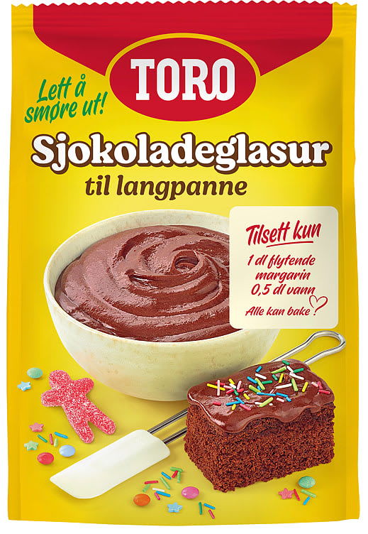 Sjokoladeglasur til Langpanne 350g