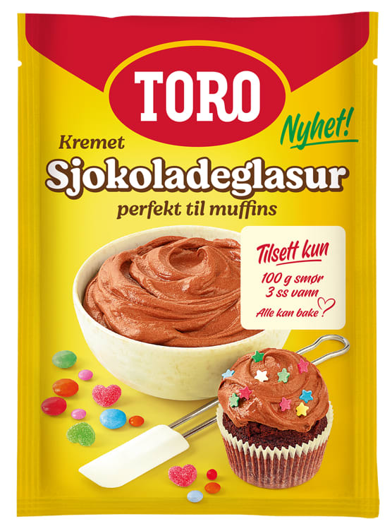 Sjokoladeglasur Kremet 126g Toro