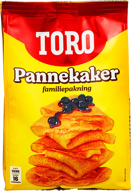 Pannekaker pakke Familiepakning 541g Toro