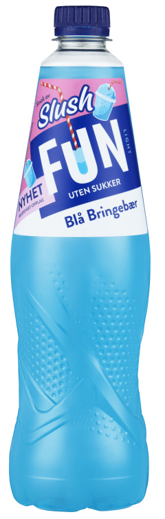 Fun Light Slush Blå Bringebær 0,8l