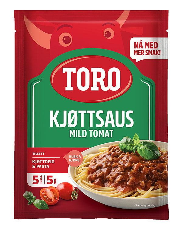 Kjøttsaus Mild Tomat 55g Toro