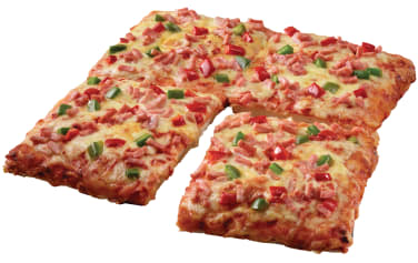 Firkantpizza Skinke