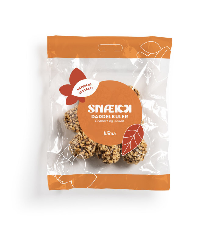 Daddelkuler Peanøtter og Kakao 70g Snækk