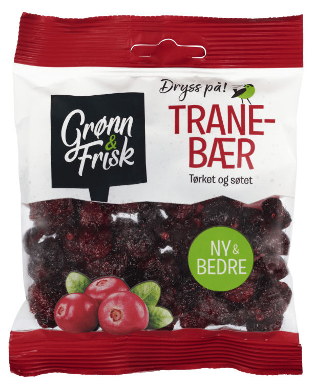 Tranebær 75g Tørket Grønn&Frisk