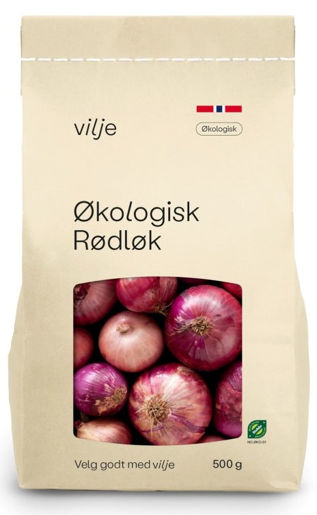 Rødløk Økologisk 500g Vilje
