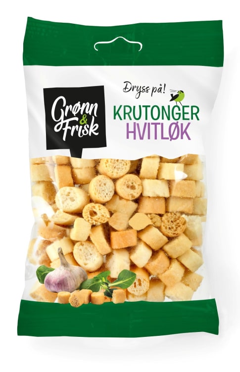 Krutonger m/Hvitløk 60g Grønn&Frisk