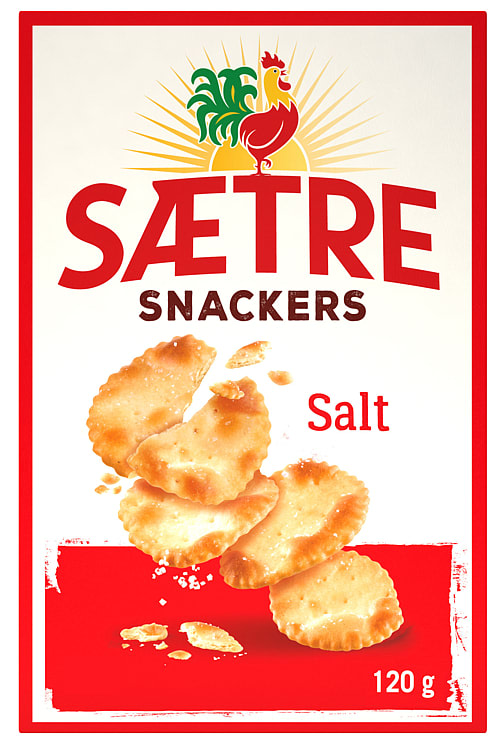 Snackers Kjeks Salt 120g