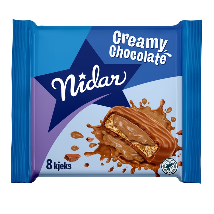 Nidar Kjeks Creamy Chocolate 128g