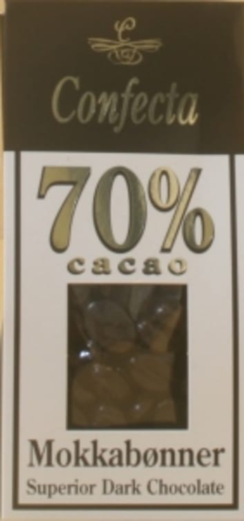 Mokkabønner 70% Kakao 115g Confecta