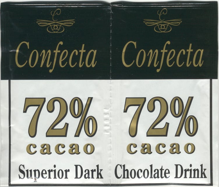 Choco Mørk 72% Lavkalori 2pos Confecta