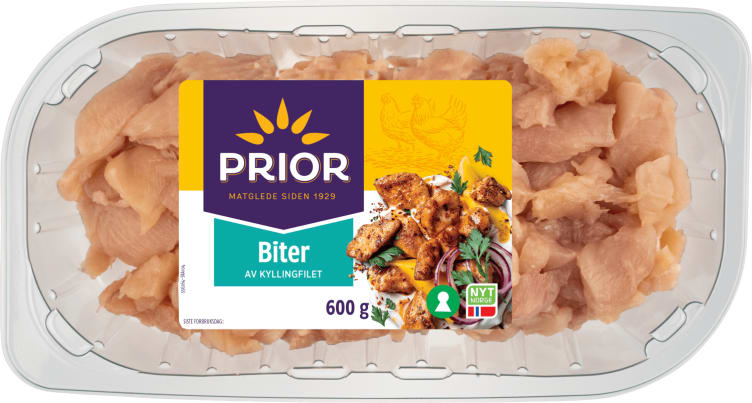 Bilde av Kyllingfilet Biter 600g Prior