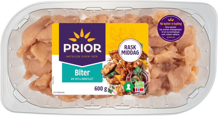 Kyllingfilet Biter 600g