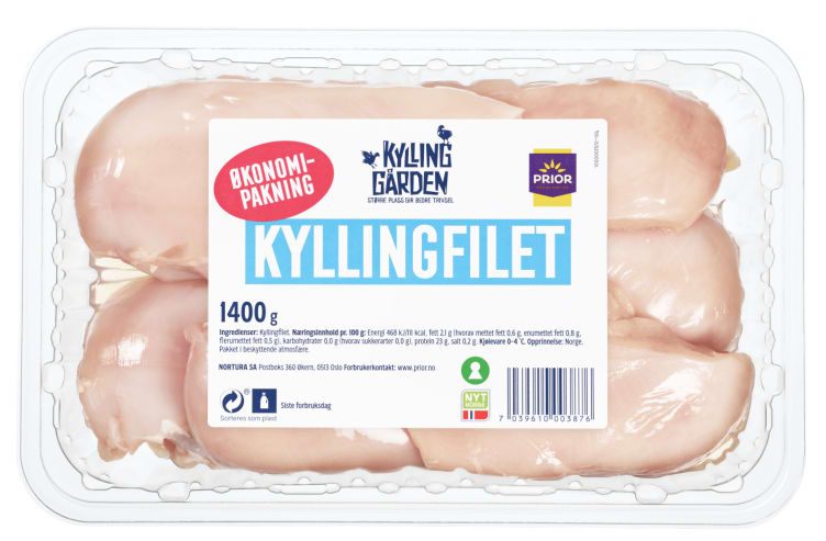 Kyllingfilet 1400g Kyllinggården