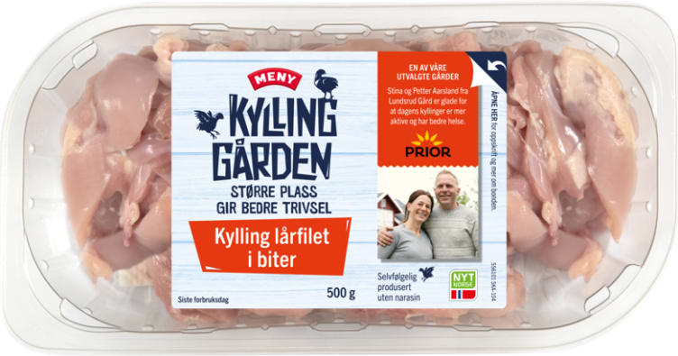 Kylling Lårfilet Biter 500g Kyllinggården