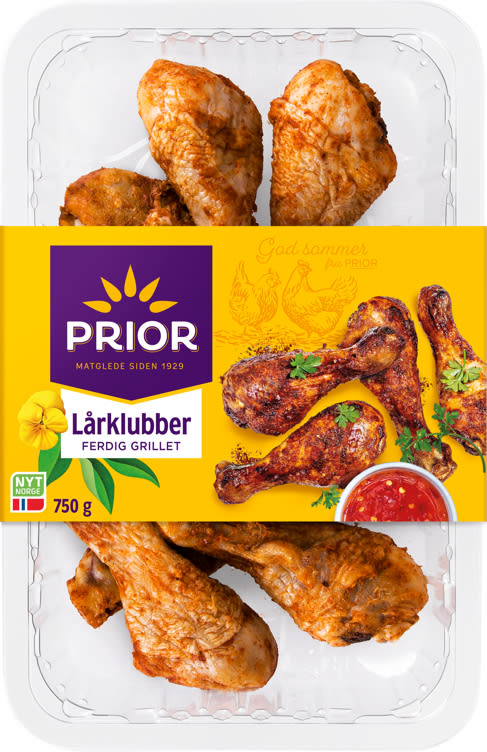 Kylling Lårklubber Grillet 750g Prior