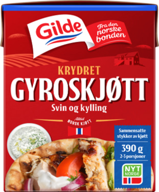 Gyroskjøtt Krydret 390g Gilde