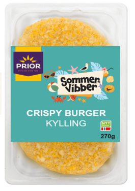 Crispy Burger Av Kylling 270g Prior