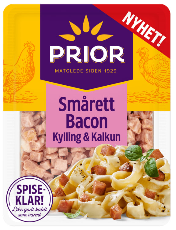 Smårettbacon Kylling&Kalkun 180g Prior