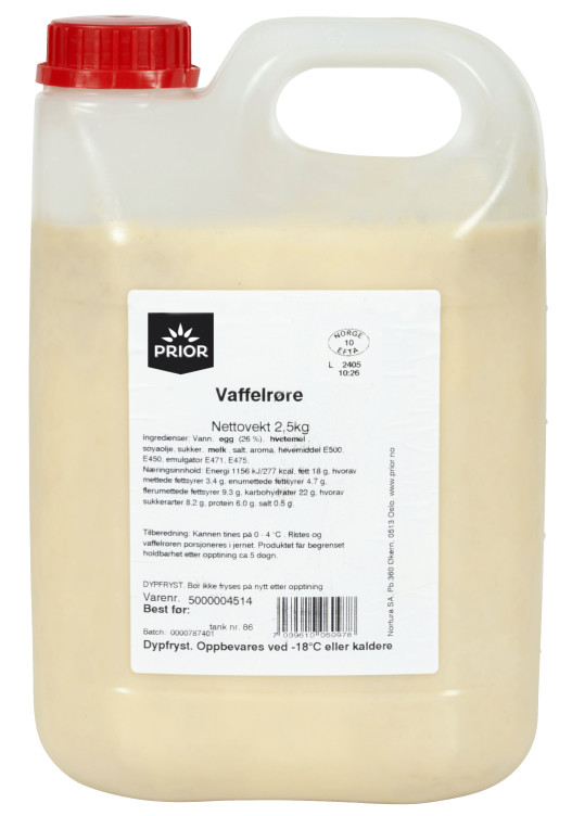 Vaffelrøre 2,5kg Prior