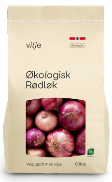 Rødløk Økologisk 500g Vilje