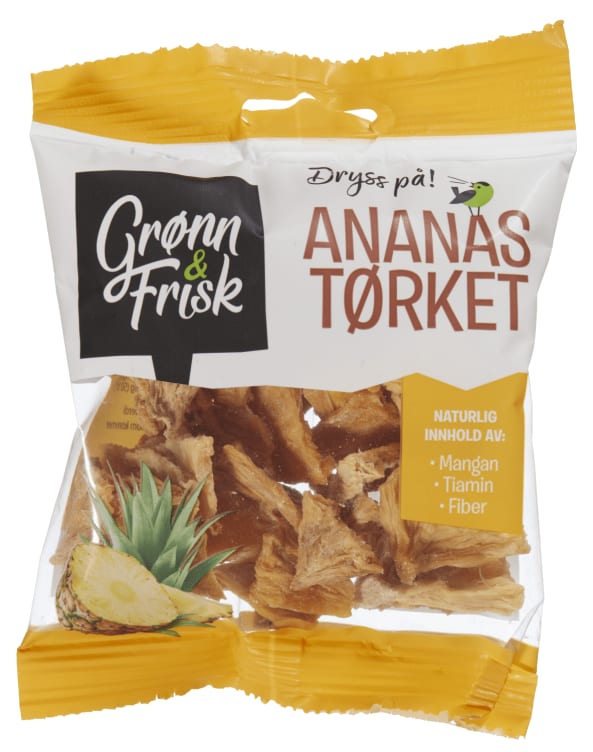 Ananas Tørket 70g Grønn&Frisk