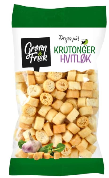 Krutonger m/Hvitløk 90g Grønn&Frisk