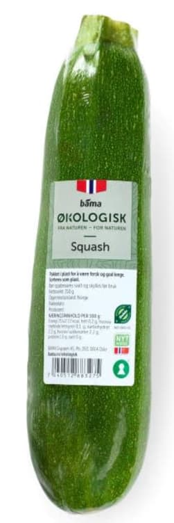 Squash Grønn Økologisk 350g Norsk