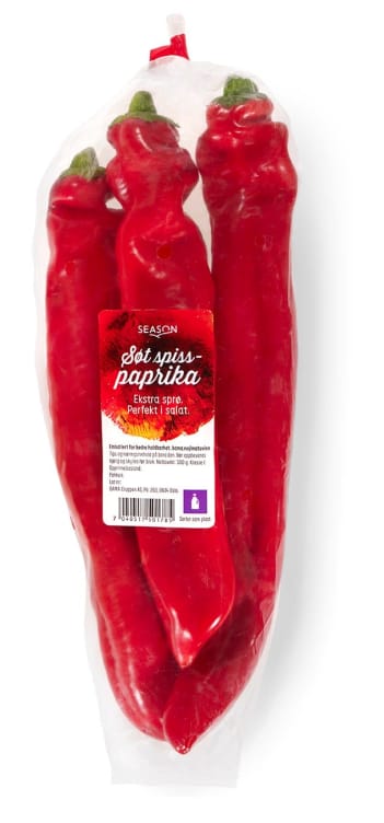 Bilde av Paprika Rød Søt Spiss 300g