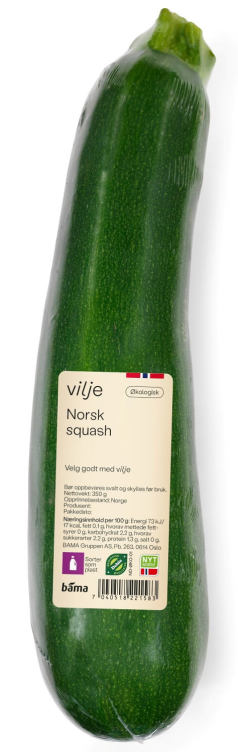 Squash Grønn Norsk Økologisk 350g Vilje