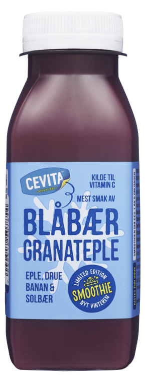 Smoothie Blåbær&Granateple 250ml Cevita
