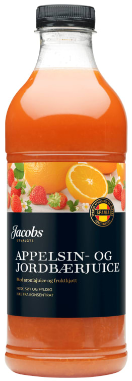 Appelsin&Jordbær Juice 1l Jacobs