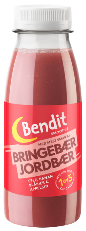 Smoothie Bringebær&Jordbær 250ml