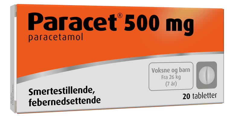 Bilde av Paracet Tablett Rund 500mg 20stk