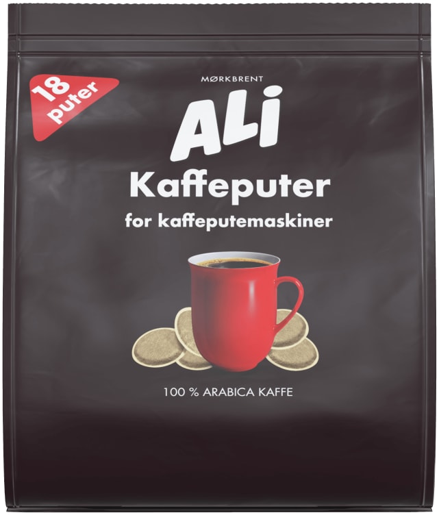 Ali Mørkbrent Kaffeputer 18stk