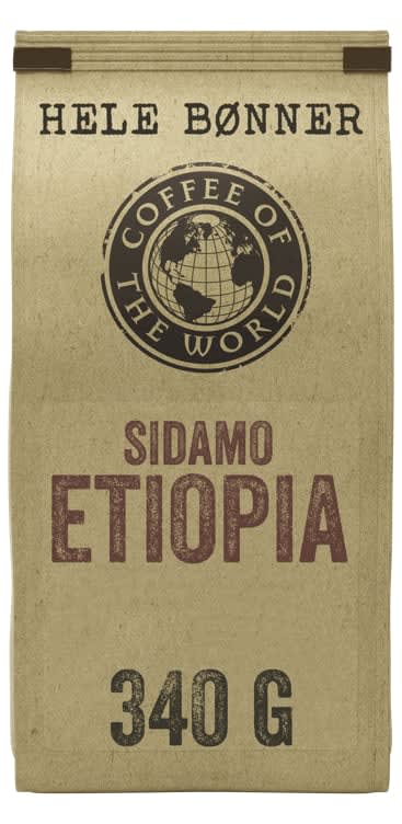 Sidamo Etiopia Hele Bønner 340g