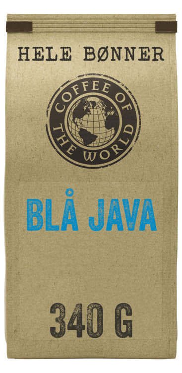 Blå Java Hele Bønner 340g Cotw