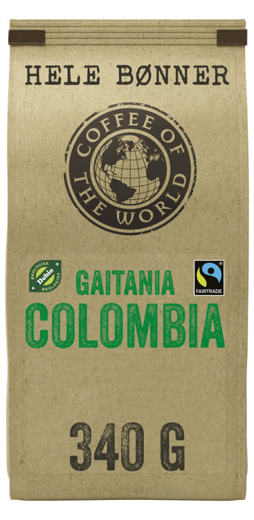 Gaitania Colombia Hele Bønner Økol 340g Cotw