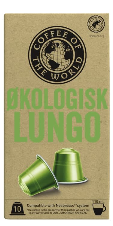 Cotw Lungo Økologisk Kaffekapsel 10stk